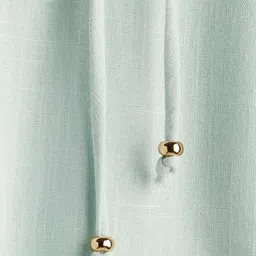 H&M Linen-Blend Drawstring Shorts image 5