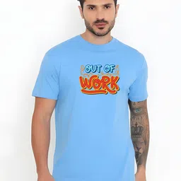 KaamBhari Graphic Printed Round Neck Regular Fit Cotton T-shirt-picture-15