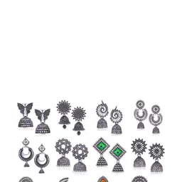 Sangria Silver-Plated Alloy Earrings-picture-11
