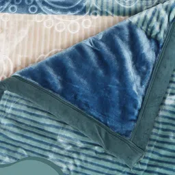 Nivasam Black & Grey Floral Mink Heavy Winter Single Bed Blanket image 4