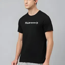 SZN Men Regular Fit Typography Printed Round Neck T-shirt image 3