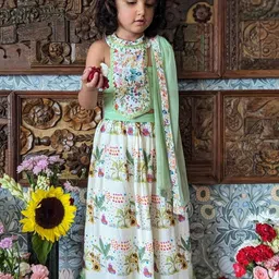 Tura Turi Girls Art Silk Lehenga Choli image 2