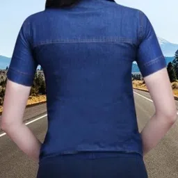 houseofcommon Women Regular Fit Solid Button Down Collar Casual Shirt image 3