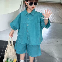 StyleCast x Revolte Boys Pure Cotton Shirt With Shorts-picture-40