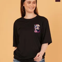 kintu parantu Women Pack Of 2 Tweety Printed Drop-Shoulder Sleeves T-shirt-picture-24