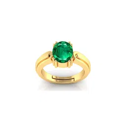 Pranjal Gems Unisex 14.25 Ratti 14.25kt Panna stone Gemstone Adjustable Finger Ring-picture-38