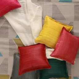 Eyaas Yellow Square Cushion Covers image 4