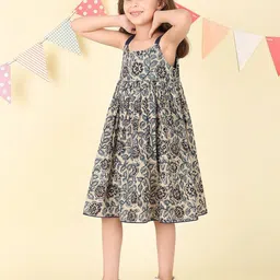 Fabindia Floral Print A-Line Dress-picture-18