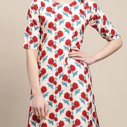 7Threads Women Pack Of 6 Ethnic Motifs Printed Daily Straight Kurtas image 4