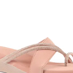 FAUSTO Women Embellished Open Toe Platform Heels Sandals image 4