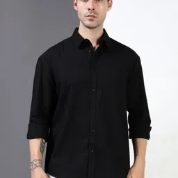 HERE&NOW Men Relaxed Fit Casual Cotton Shirt image 2