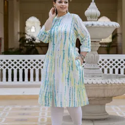 ROPADEMODA Women Mandarin Collar Kurta image 5