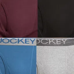 jockey Pack of 4 Solid Men Brief image 3
