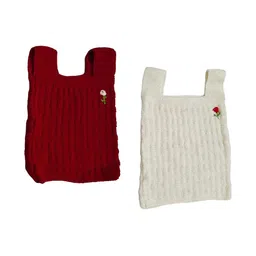 Cute Collection Unisex Kids Woollen Pullover with Embroidered Detail-picture-25