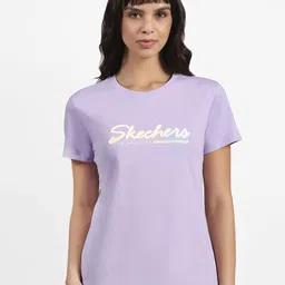 Skechers Women Flower Doodle Branding T-Shirt-picture-48