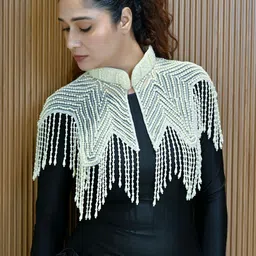 ODETTE Women Party Button Shrug-image-14