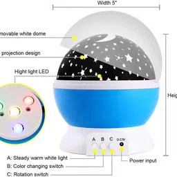 spella Star Master Galaxy Rotating Projector Night Lamp, Star Projector Night Lamp image 3