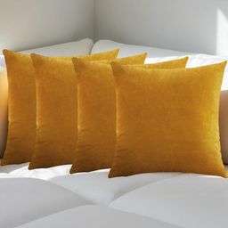 IVAZA Unisex Yellow Cushion Covers-picture-23