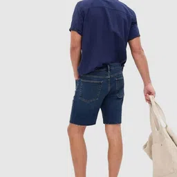 GAP Men Mid-Rise Slim Fit Denim Shorts image 2
