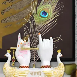 THE SACRED GIFTS White And Gold Toned Religious Idol Showpiece-picture-28