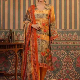 Aralia Women Floral Printed Kurta with Trousers & Dupatta-picture-17