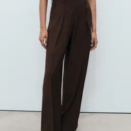 MANGO Women Pleated Trousers-image-69