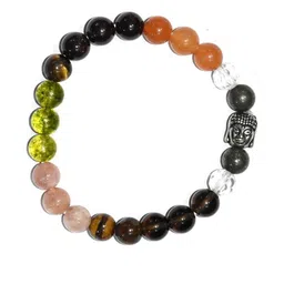 Divine souvenirs Unisex Artificial Beaded Elasticated Bracelet-picture-15