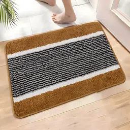 Kuber Industries Maroon & Blue 4 Pieces Textured Anti-Skid Microfiber Door Mats image 4