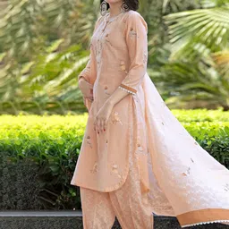 KALINI Women Printed Regular Kurta & Dhoti Pants & With Dupatta-image-90