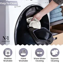 NFI essentials Grey Self Design Stretchable Chair Cover image 5