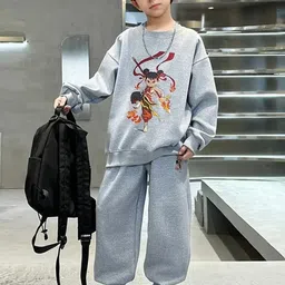 INCLUD Boys Printed Long Sleeves Sweatshirt With Jogger-picture-19