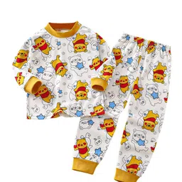 StyleCast x Revolte Boys Printed Pure Cotton T-shirt with Trousers-picture-3