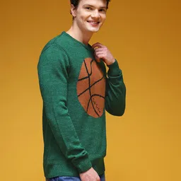 HERE&NOW Acrylic Conversational Embroidered Pullover image 5