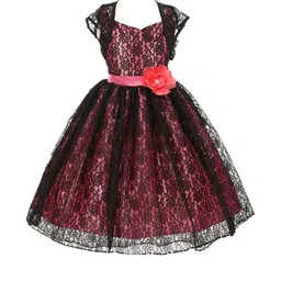 Shahina Fashion Girls Lace & Satin Party Dress-image-99