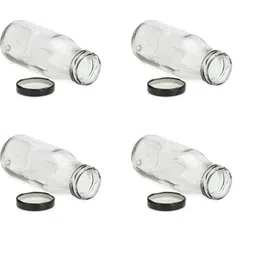 SOMIL Set Of 4 Glass Water Bottle image 2
