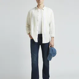 Pepe Jeans Men Spread Collar Striped Cotton Casual Shirt-picture-26