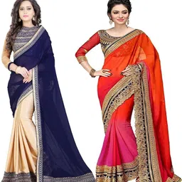 jayant creation Multicoloured Poly Georgette Sarees-picture-30