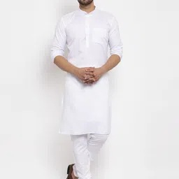 Attigo Band Collar Long Sleeves Straight Kurta-picture-12