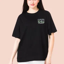 Lango Women Typography Printed Oversized Cotton T-Shirt-picture-19