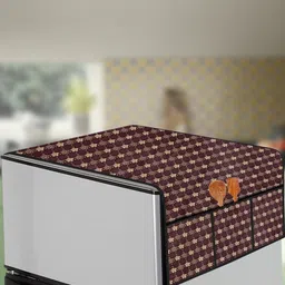 The Furnishing Tree Brown Plastic Refrigerator Cover-picture-41