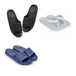 Feel alive Men Set of 3 Self Design Sliders-picture-31