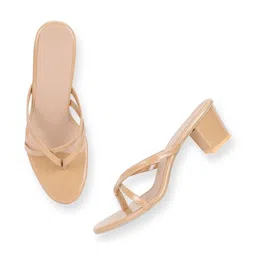 KALINI Textured PVC Block Sandals image 2