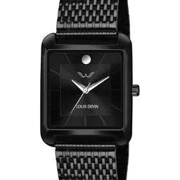 LOUIS DEVIN Men Brass Embellished Dial & Stainless Steel Straps Analogue Watch LD-BK057-BLK-CH-picture-15