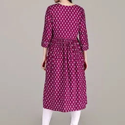 SupBir Women Printed Maternity Kurta image 3