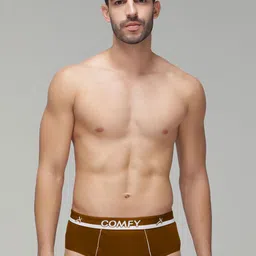 AMUL COMFY Men Pack Of 2 Pure Cotton Mid-Rise Basic Briefs image 2