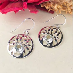 Zhupuk Circular Drop Earrings image 1
