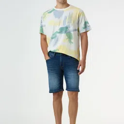 Pepe Jeans Men Washed Slim Fit Mid-Rise Denim Shorts image 2