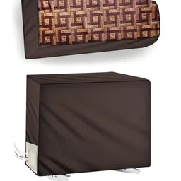 The Furnishing Tree Coffee Brown Plastic Air Conditioner Cover-picture-42