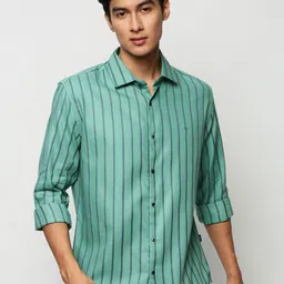 SHOWOFFFF Men Premium Slim Fit Striped Casual Shirt-picture-12