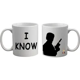 Get Fatang Set Of 2 I Know You Love Me Movie Theme Printed Ceramic Glossy Mugs image 3
